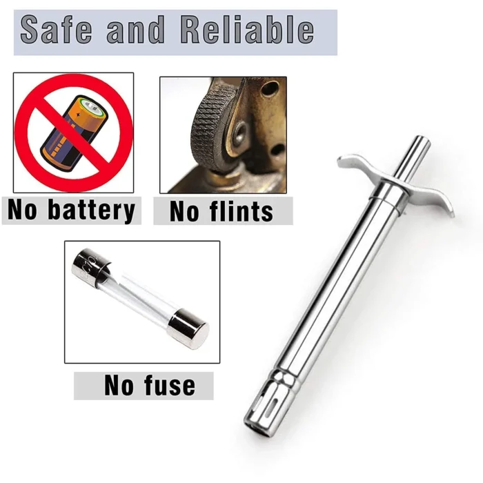 Stainless Steel Metallic Kitchen Lighter